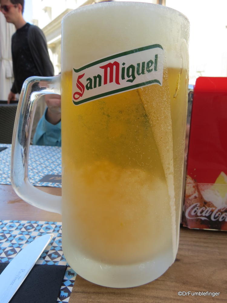 A nice ice cold beverage fortifies for a hot day!