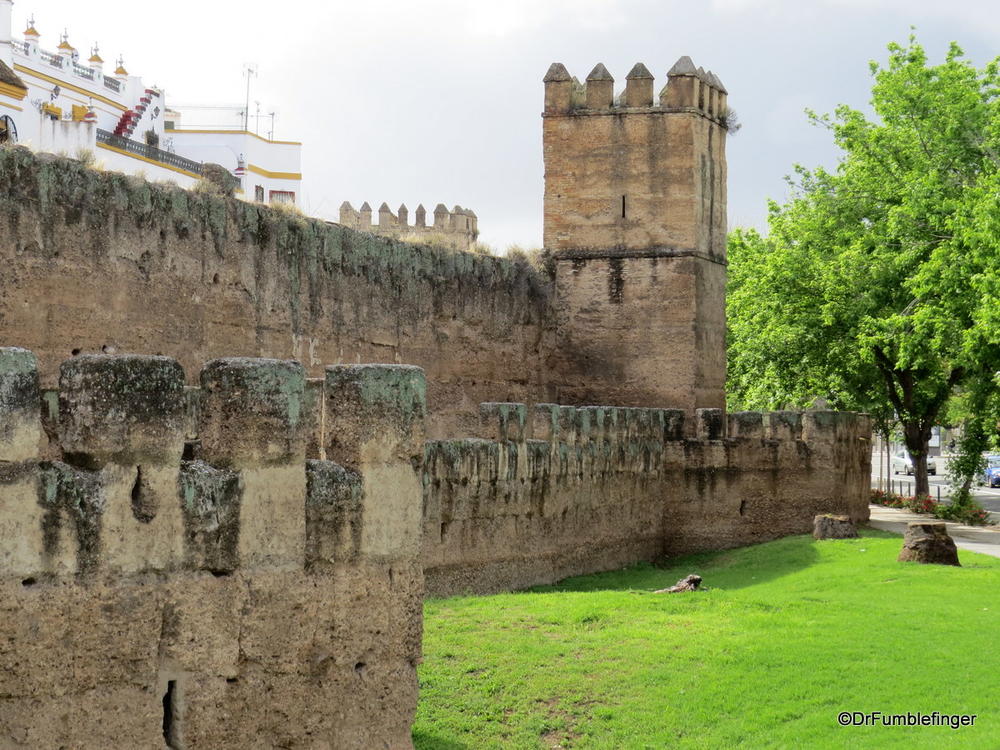 Part of Seville's old fortified wall