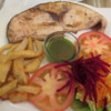 Excellent meal of grilled swordfish, Arcos de la Frontera