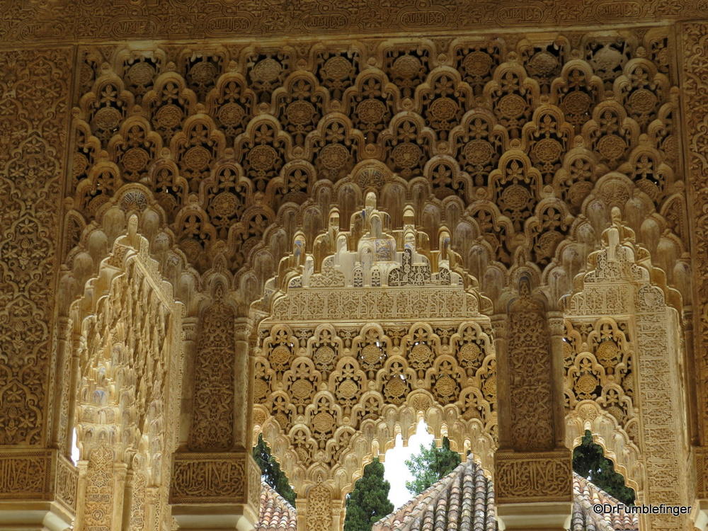 Interior details, Nasrid Palace, the Alhambra, Granada