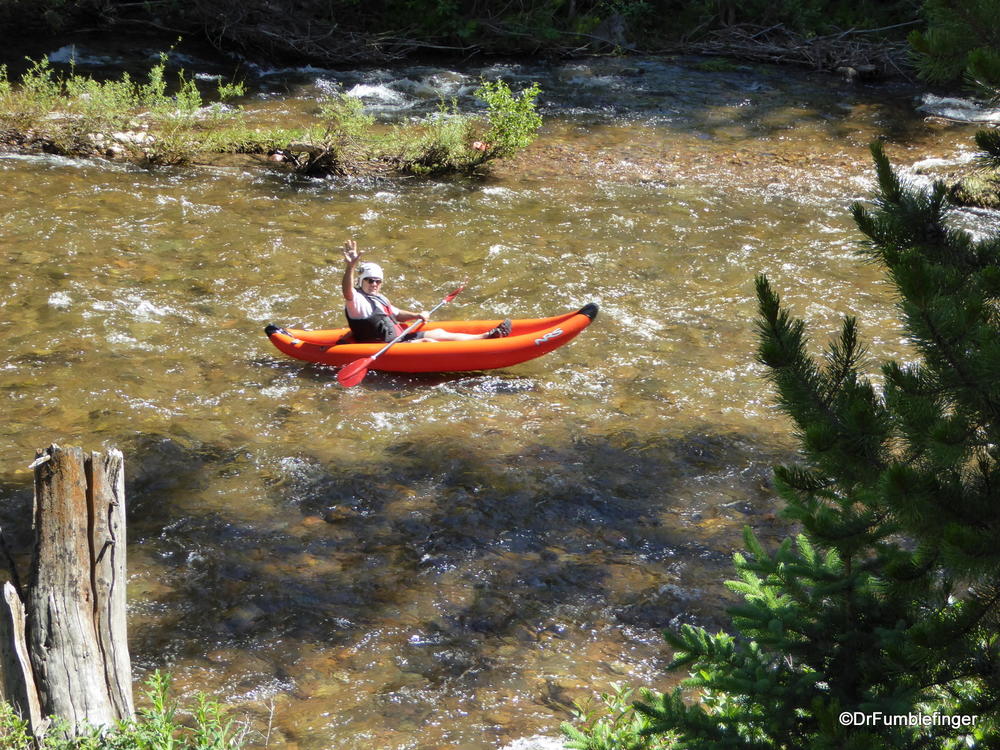 Kayaking on Gore Creek, Vail
