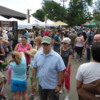 A very crowded Saturday morning at Boulder's Farmers' Market