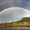Rainbow over Mill House, Alnmouth, Northumberland