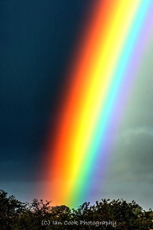 A vivid rainbow, Alnmouth, Northumberland