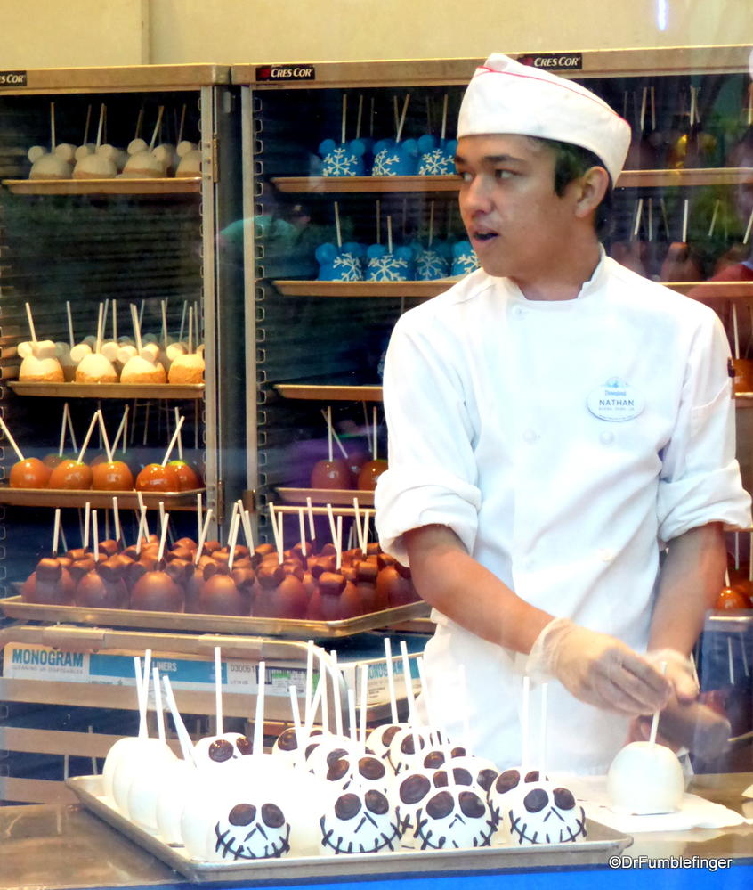 Making candy apples, Downtown Disney, Anaheim