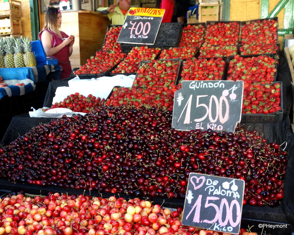 Strawberries and Cherries, Valparaiso Market