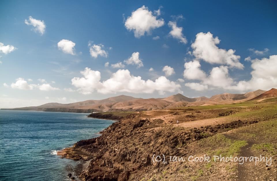 Volcanic landscape from Puerto Calero to Playa Quemada footpath, Lanzarote, Canary Islands, Spain