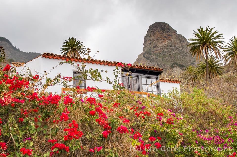Typical country cottage high in the mountains near Guarimiar, Gomera, Canary Islands, Spain