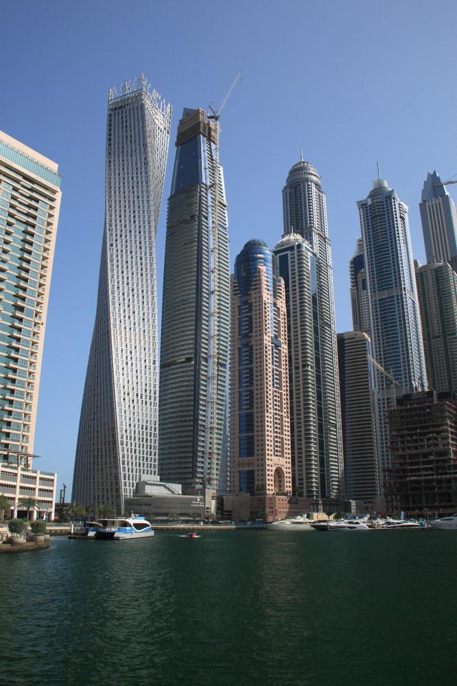Scene from the Dubai Marina