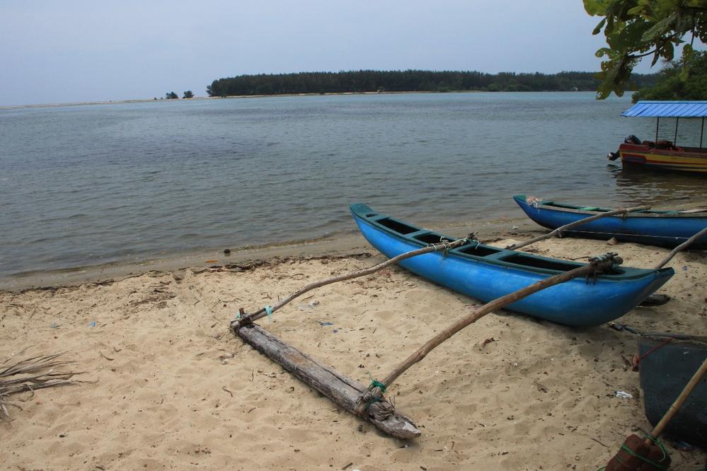 Harbor area adjoining the Indian Ocean,  Batticaloa, Sri Lanka