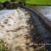 River Aln, Alnwick, Northumberland. Following the recent heavy rain