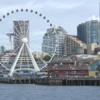 Seattle's Great Wheel from the Ferry