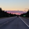 Road trip sunset, New Brunswick, Canada