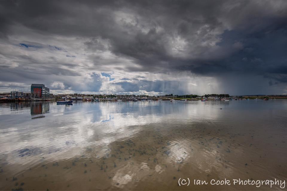 Approaching storm, Warkworth Harbour, Amble, Northumberland.