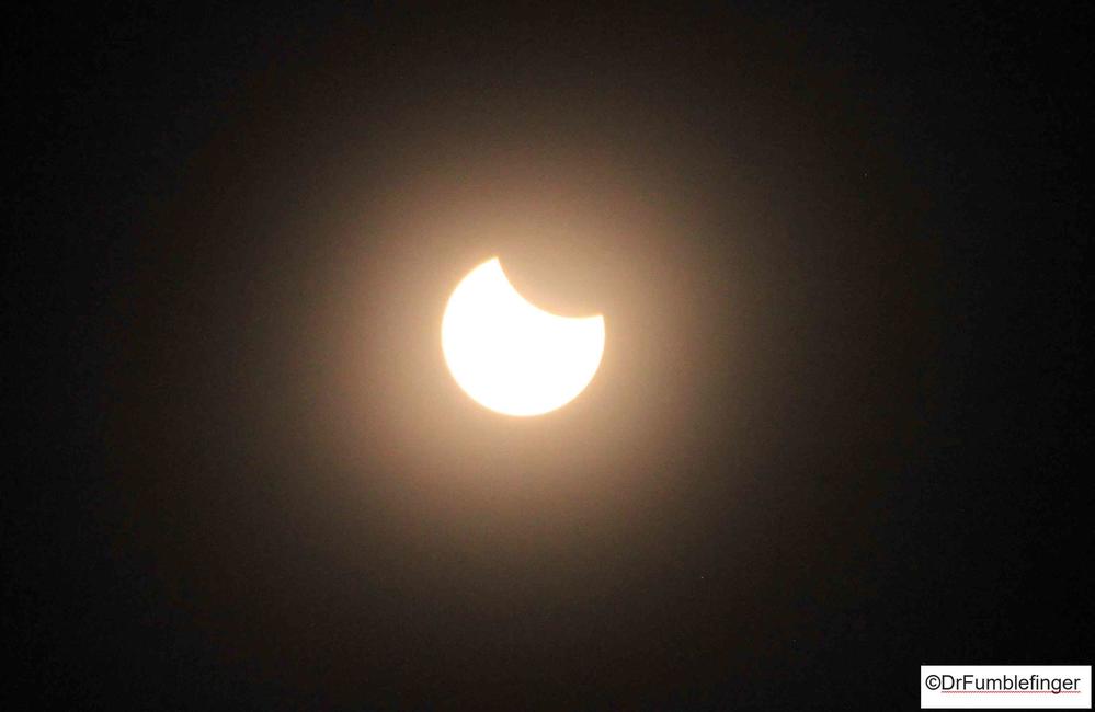 Beginning of the Solar Eclipse, Baker City, Oregon