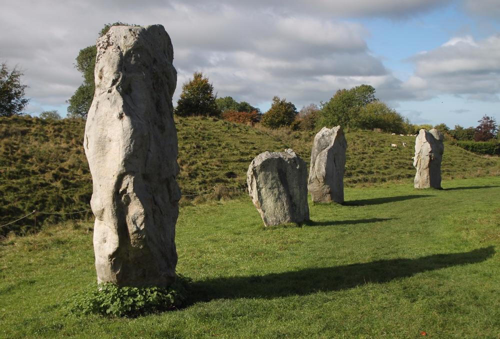 A small portion of the large ancient stone circle at Avebury