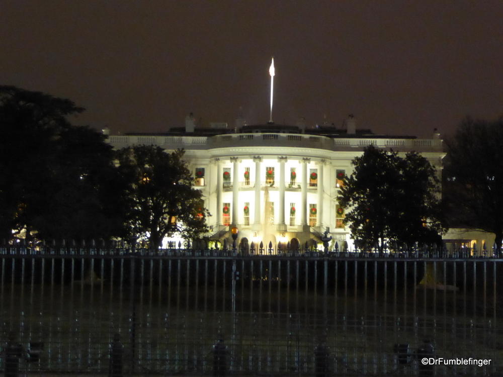 The White House lit up at night, Washington D.C.