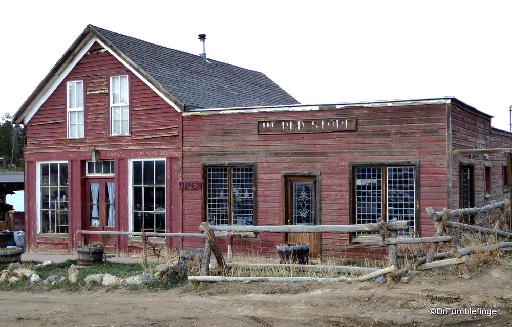 The Red Store in the old mining town of Gold Hill, Colorado