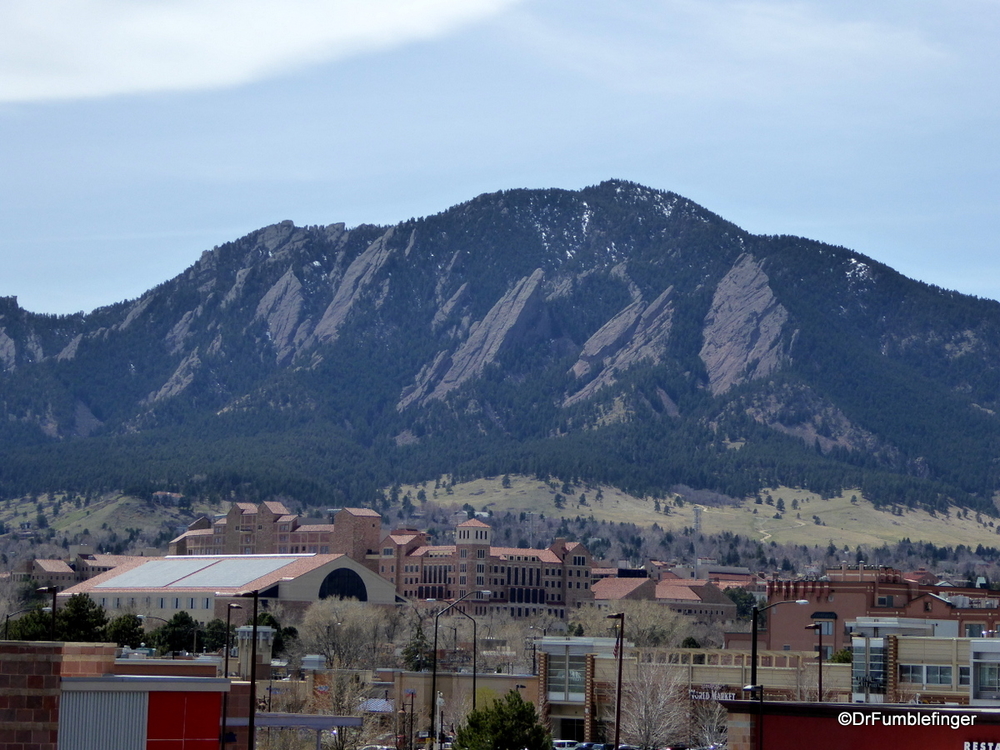The Flatirons, viewed from Boulder, Colorado