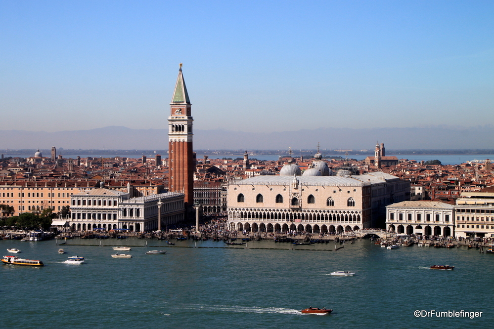 View of Piazza San Marco from the belltower of San Giorgio Maggiore, Venice