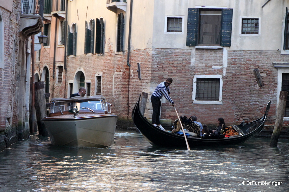 Venetian traffic jam -- the old and new