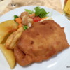 Pork cordon bleu, potatoes and veggies, another dinner dish in Bled