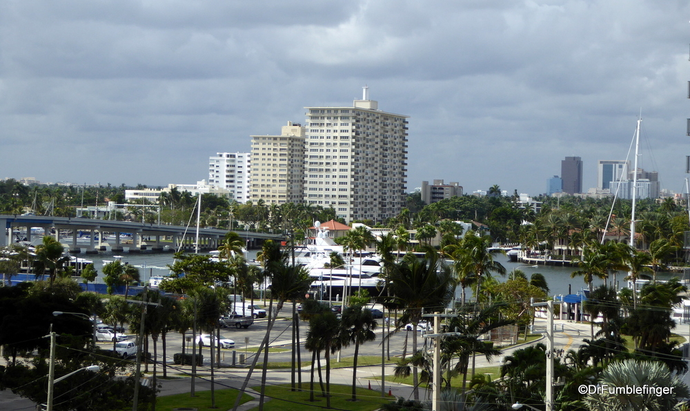 A typical view of a southern Florida coastal scene, this one in Fort Lauderdale