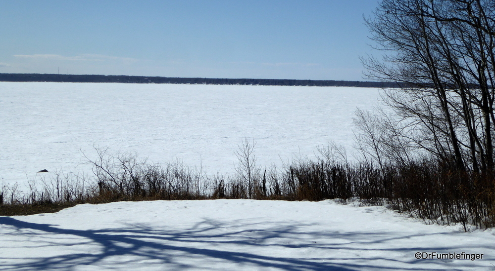 Lake Winnipeg is still frozen solid