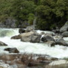 Merced River in spring, roaring out of Yosemite National Park