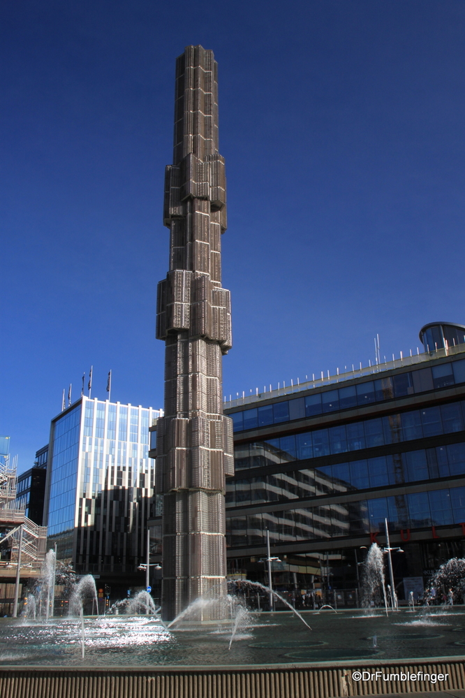 Glass Obelisk at Sergels Torg, Stockholm