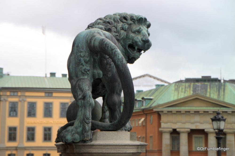 Lion Statue outside the Royal Palace, Stockholm