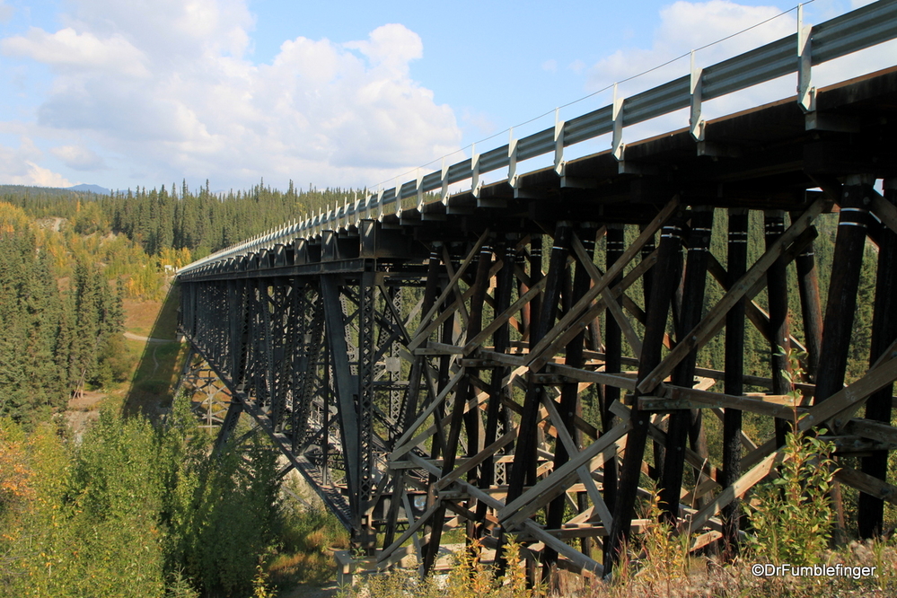 Kuskulana River Bridge, crossed on the road to McCarthy, Wrangell-St. Elias National Park