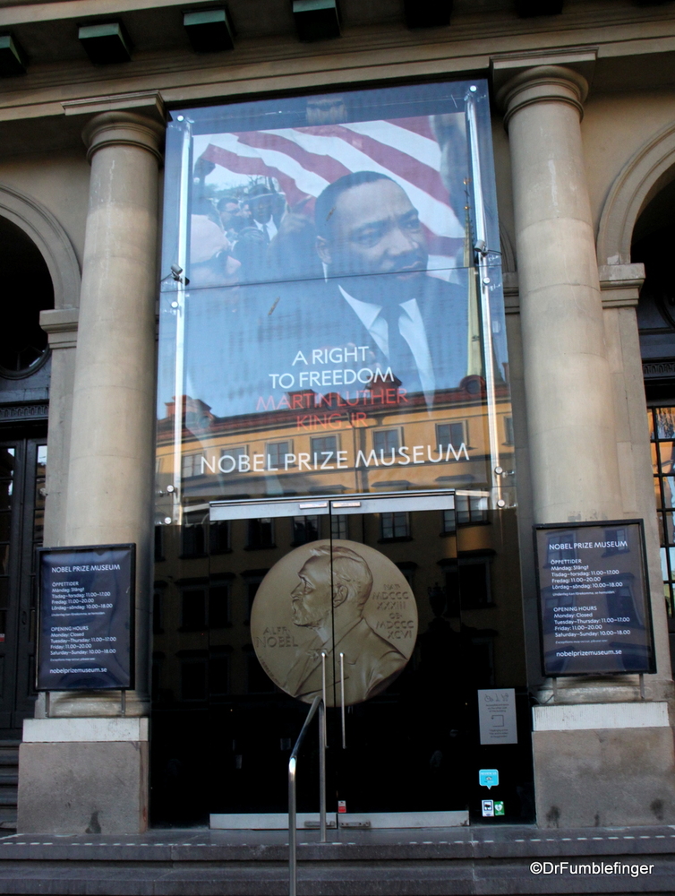 The Nobel Prize Museum entrance, Stockholm