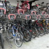 Multilevel bike parking facility at Helsingor Train Station