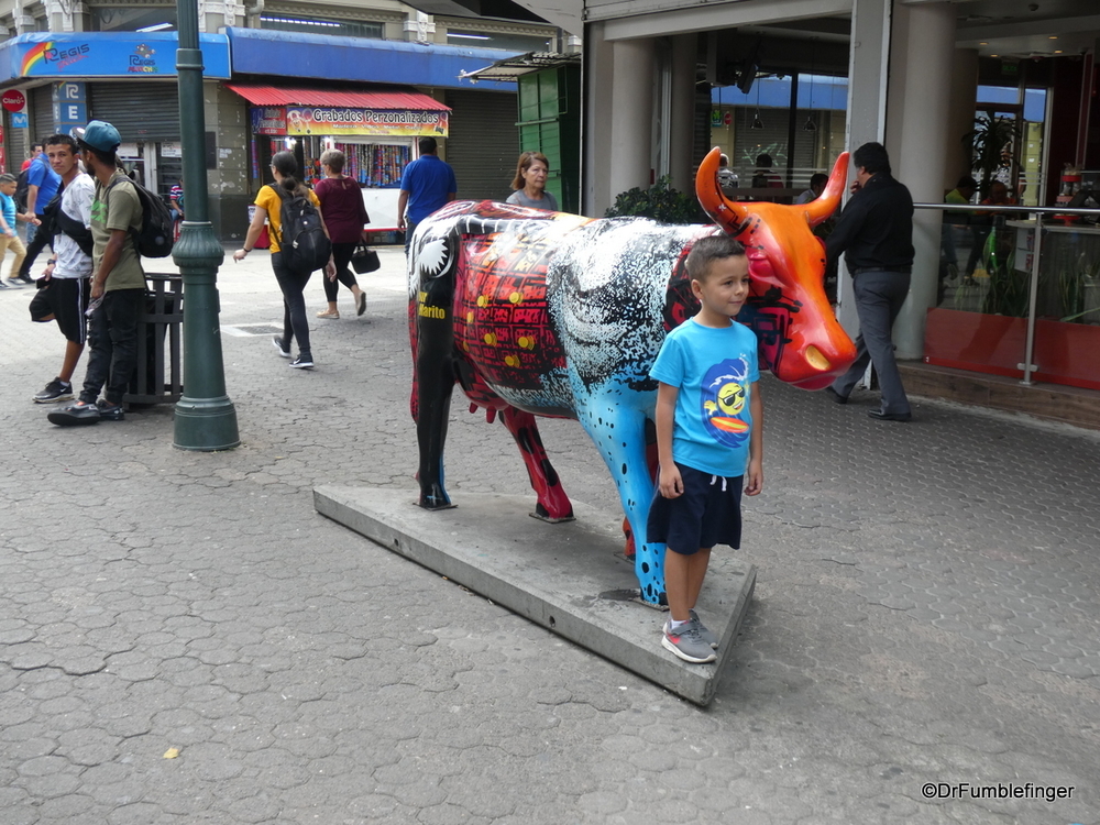 A colorful Ox on the streets of San Jose