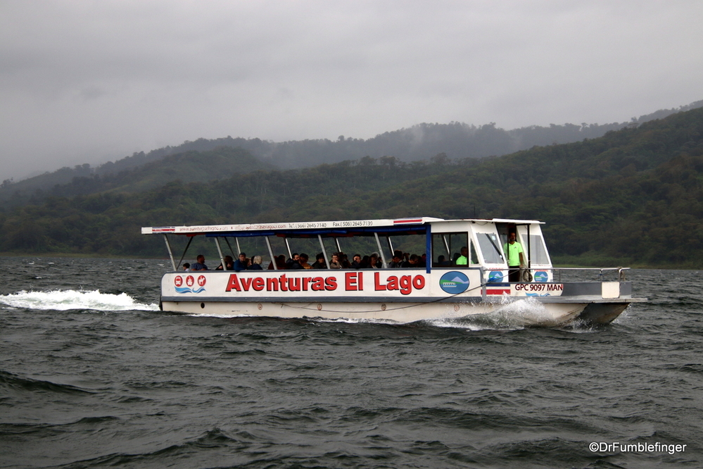 Boat cruise on Lake Arenal, Costa Rica