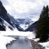 Winter persists in May at Lake Louise.  Banff National Park