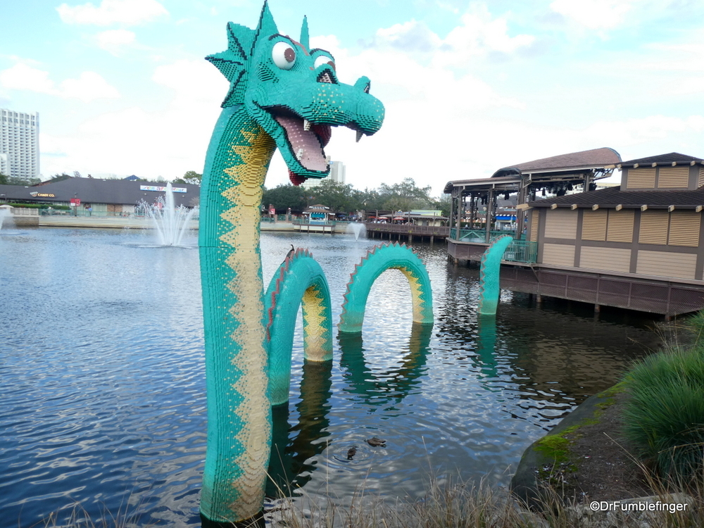 Dragon Lego Art, Disney Springs, Orlando