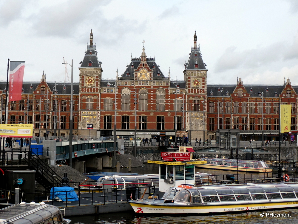 Trains, Boats, Bikes at Amsterdam Centraal