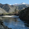 Beautiful Salmon River valley in Idaho