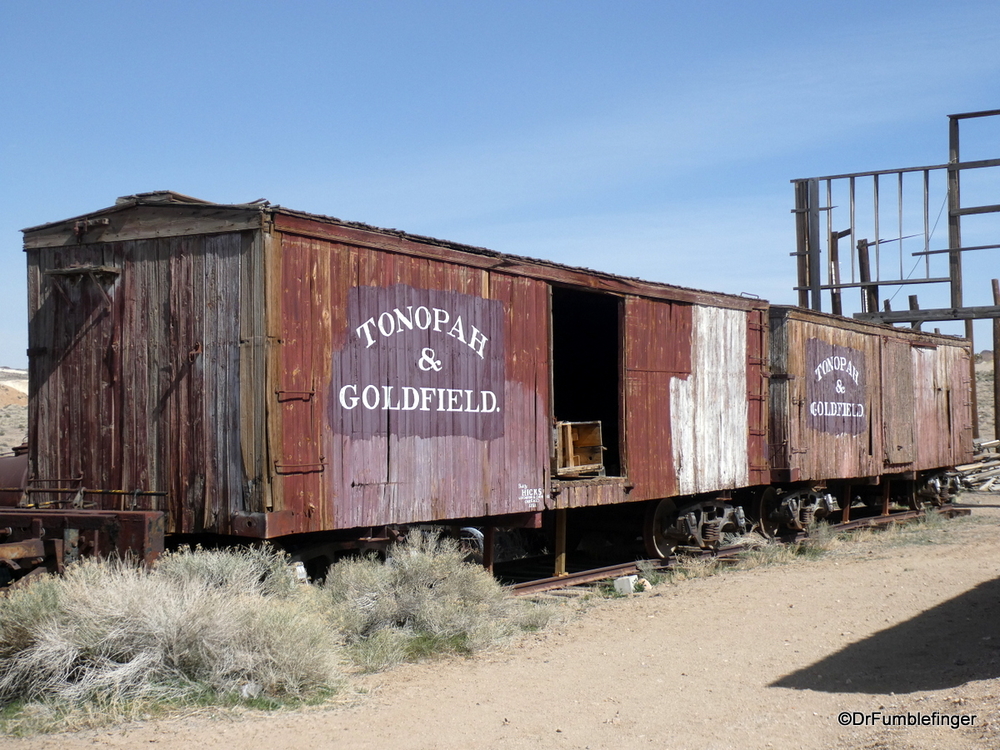 Old rail cars, Tonopah, Nevada