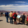 Tourists taking in the view!  The Grand Canyon