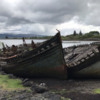 Old fishing boat wrecks