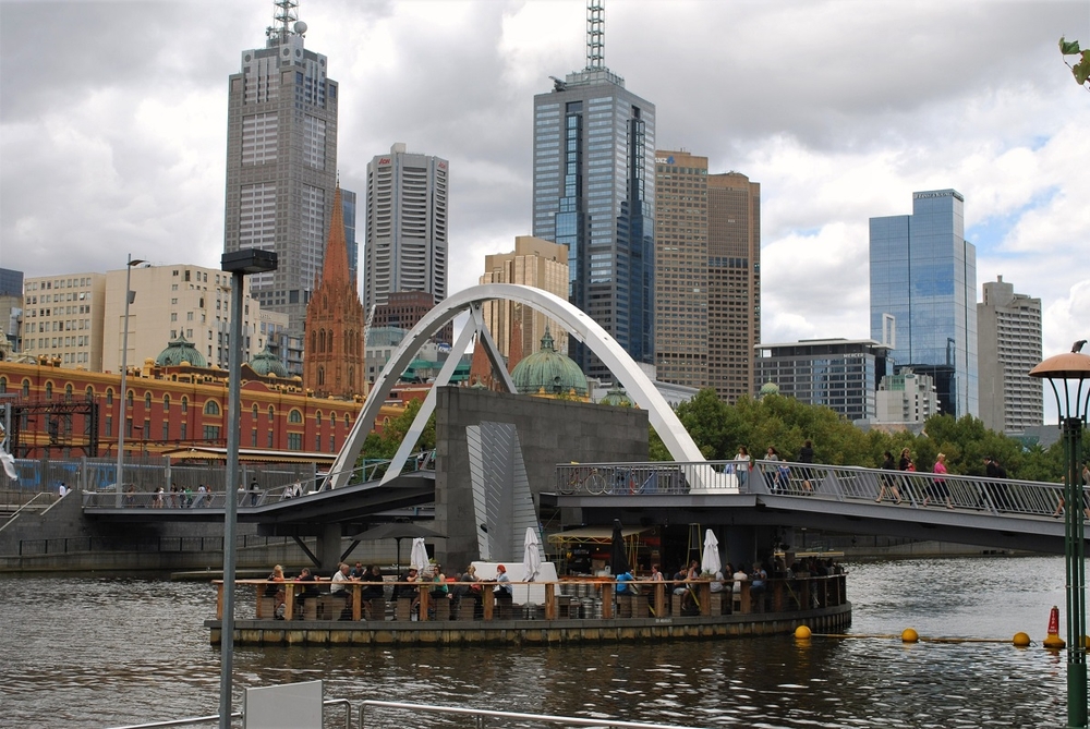 Crossing Melbourne's Yarra River