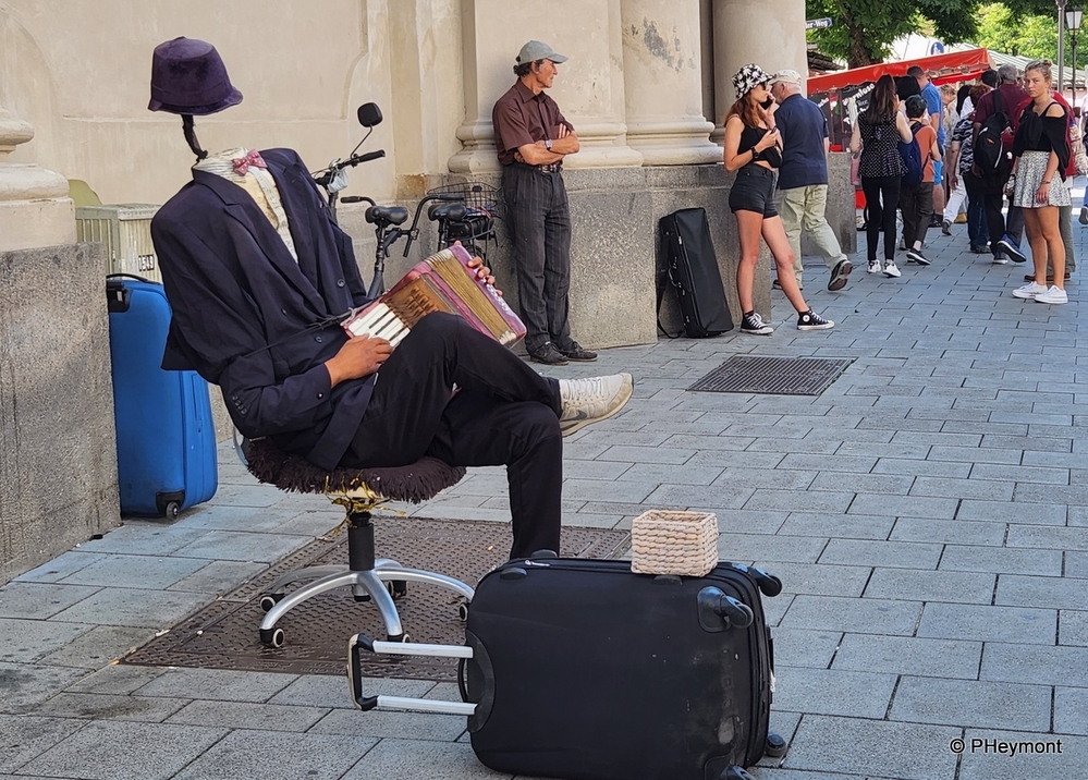 Anonymous Accordionist, Munich
