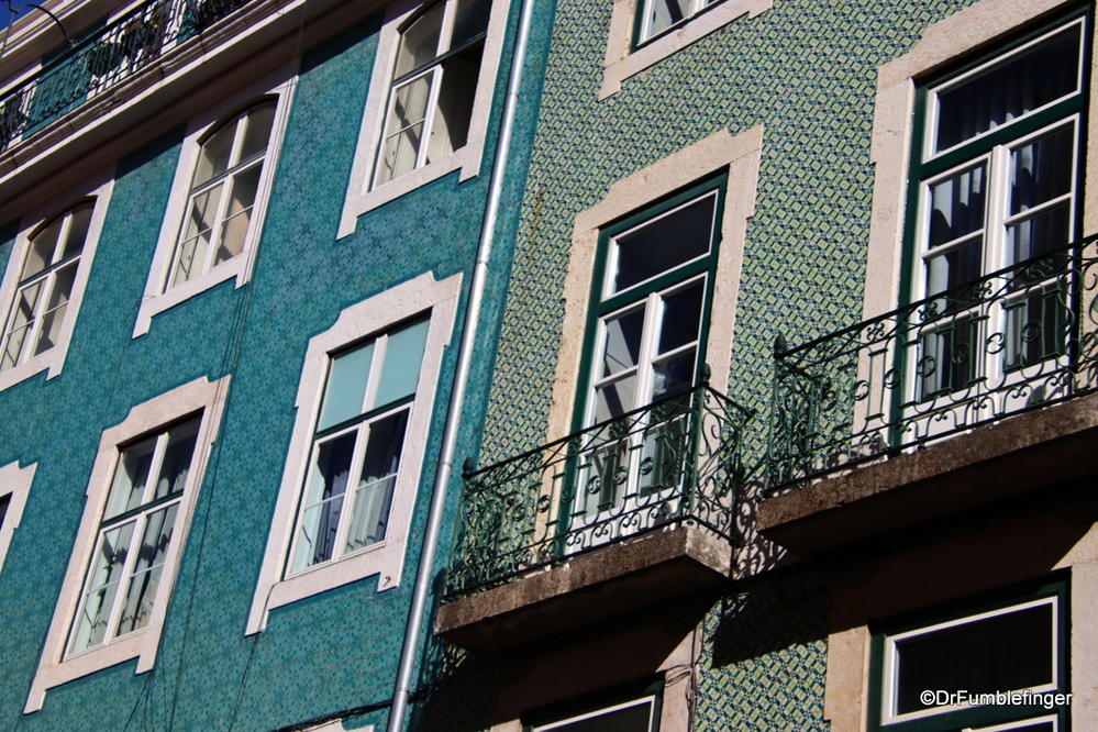 Beautiful tiled buildings, Lisbon