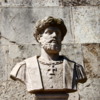 Bust of famed explorer Vasco de Gama.  He is much loved in Lisbon