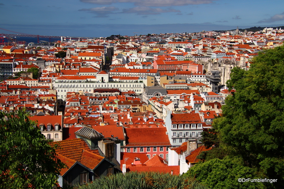 View of Lisbon from Miradouro de Sao Jorge viewpoint