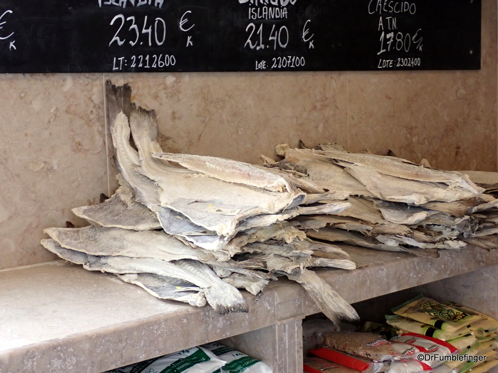 Salted, dried codfish, Lisbon  A Portugese staple.