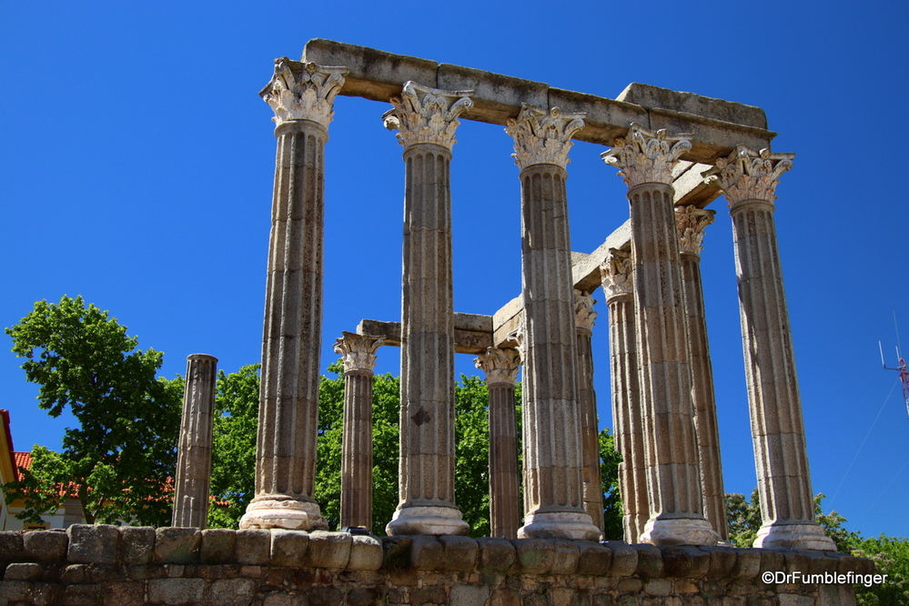 Ruins of an old Roman temple, Evora